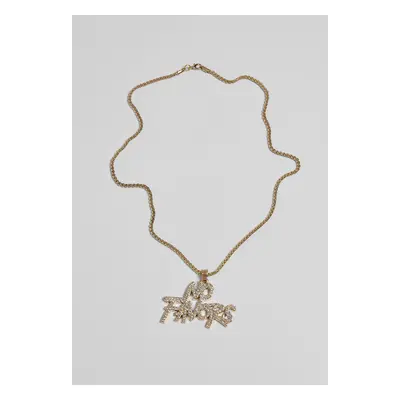 No Favor necklace - gold color