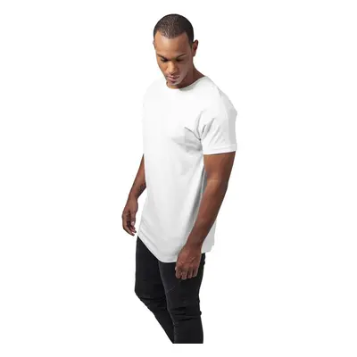 Long T-shirt with a long shape in white