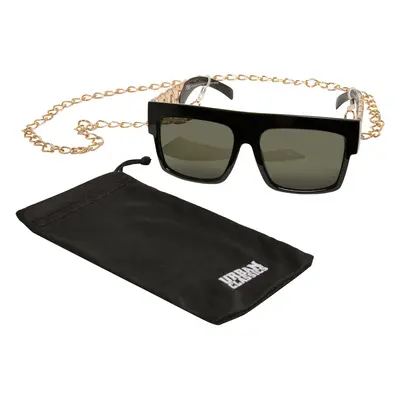 Zakynthos Sunglasses with Chain - Black