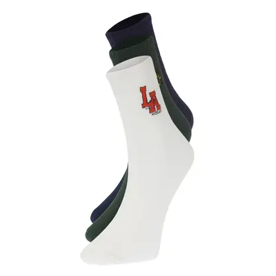 Trendyol Multi-Colored 3-Pack City Embroidered College-Tennis-Medium Socks