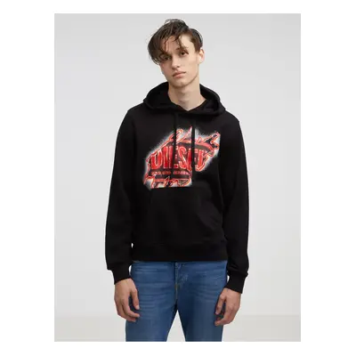 Diesel Sweatshirt - S-GINN-HOOD-E8 SWEAT-SHIRT black