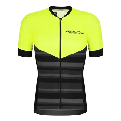 Men's Cycling Jersey Rock Machine MTB/XC - Black/Green