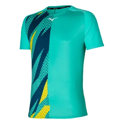 Mizuno Men's Shadow Graphic Tee Turquoise T-Shirt