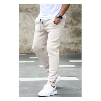 Madmext Beige Basic Tracksuit