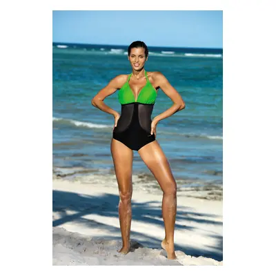 Priscilla Erba-Nero Swimwear M-428 (2) Green-Black