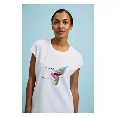 Women's T-shirt MOODO - white