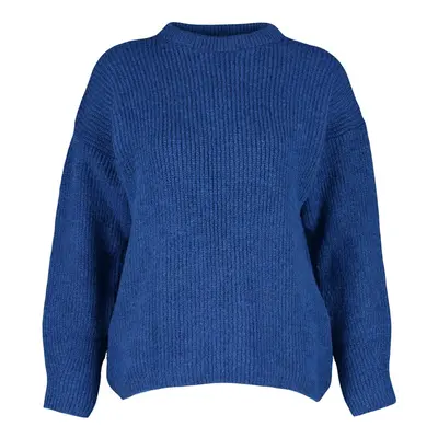 Trendyol Saks Wide Fit Soft Textured Basic Knitwear Sweater