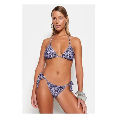 Trendyol Animal Print alagútos normál lábú bikini alsók