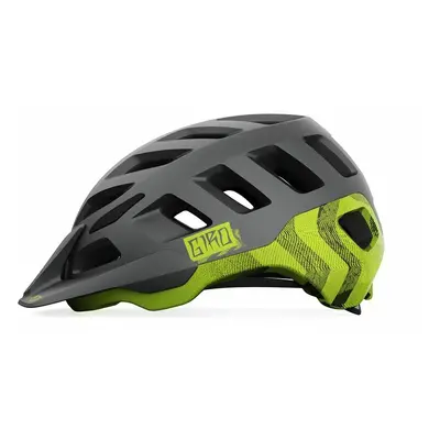 Giro Radix Mat Metallic Black/Lime Bicycle Helmet