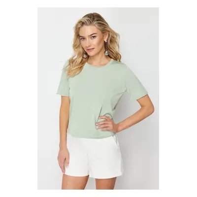 Trendyol Mint Crew Neck Knitwear T-Shirt