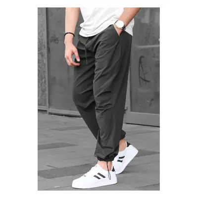 Madmext Men's Anthracite Regular Fit Parachute Trousers