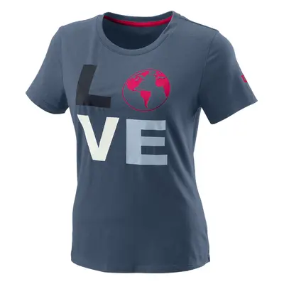 Dámské tričko Wilson Love Earth Tech Tee W China Blue