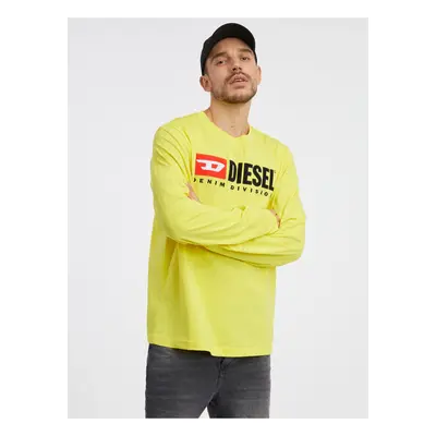 Men's Yellow Long Sleeve T-Shirt Diesel - Men's