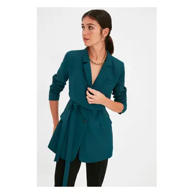 Trendyol Blazer - Green - Regular fit