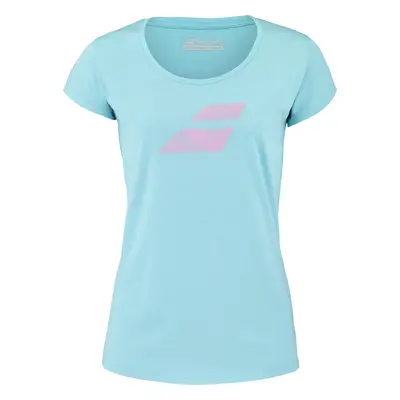 Dámské tričko Babolat Exercise Flag Tee Women Angel Blue