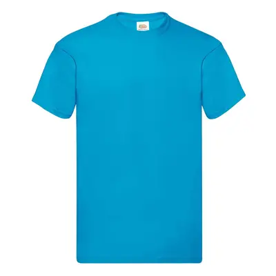 Blue Men's T-shirt Original Fruit of the Loom