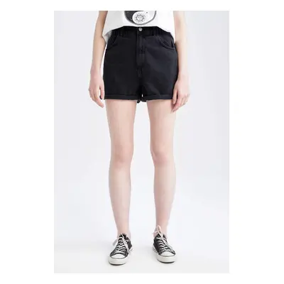 DEFACTO Paperbag Fit Mini Jean Short