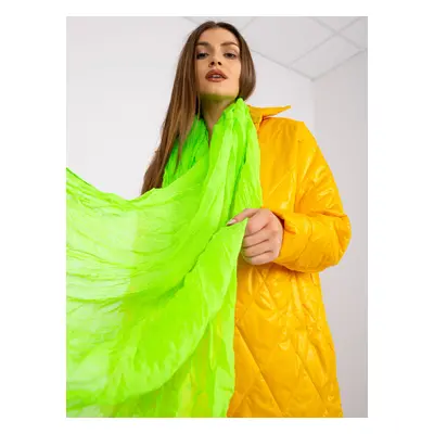 Fluo green viscose scarf