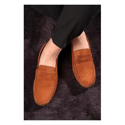 Ducavelli Naran Genuine Leather Men's Casual Shoes, Loafers, Lightweight Shoes, Suede Shoes.