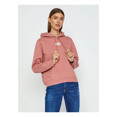 Diesel Sweatshirt - FANGSHECOSMALLOGO SWEATSHIRT pink