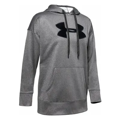 Under Armour Women's Sweatshirt Synthetic Fleece Chenille Logo PO Hooodie Grey