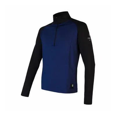 Men's sweatshirt Sensor Coolmax Thermo zipper blue/black