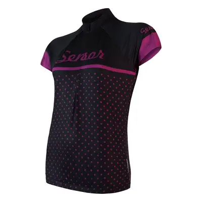 Women's cycling jersey Sensor Cyklo Dots Black