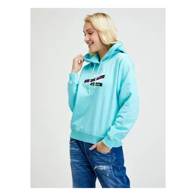 Diesel Sweatshirt - FANGHOODR20 SWEATSHIRT turquoise