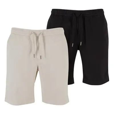 Men's Stretch Twill 2-Pack Shorts - Beige+Black