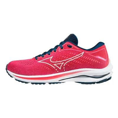 Women's Running Shoes Mizuno Wave Rider / Phlox Pink / White / Gibraltor Sea