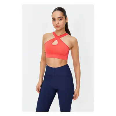 Trendyol Pomegranate Blossom Seamless/Seamless Lightly Supported/Shaping Knitted Sports Bra