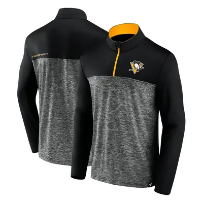 Men's Fanatics Mens Iconic Defender 1/4 Zip Sweatshirt Pittsuburgh Penguins