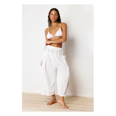 Trendyol White Woven Trousers