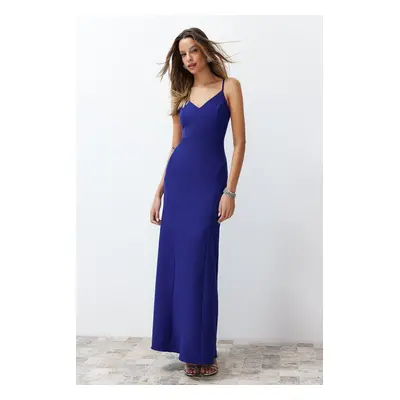 Trendyol Saks Fitted Woven Long Elegant Evening Dress