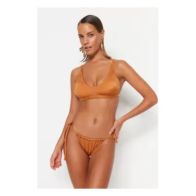 Trendyol Bikini alsó - Barna - Egyszerű