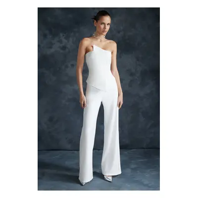 Trendyol Bridal White Fitted Woven Bustier