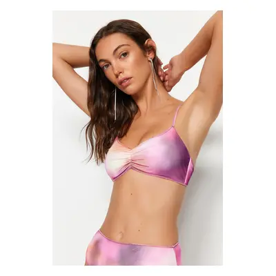 Trendyol Gradient mintás háromszög bikini felső