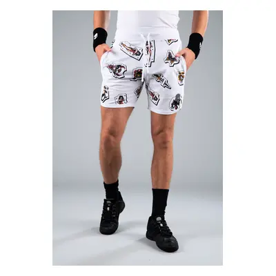 Men's Hydrogen Tattoo Tech Shorts White