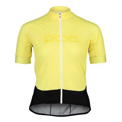 Cyklistický dres POC Essential Road Logo Jersey Sulfur Yellow