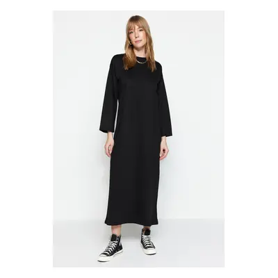 Trendyol Black Oversize Knitted Dress