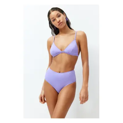 Trendyol Lilac High Waist Hipster Bikini Bottom