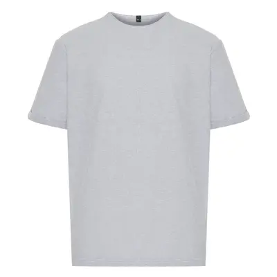 Trendyol Plus Size White Regular/Normal Cut Texture T-shirt