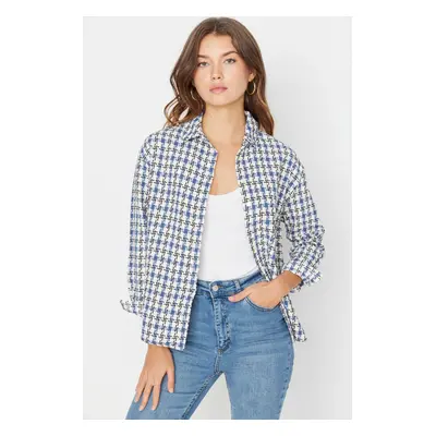 Trendyol Blue Basic Woven Shirt