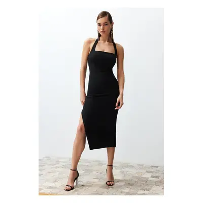 Trendyol Black Fitted Woven Dress