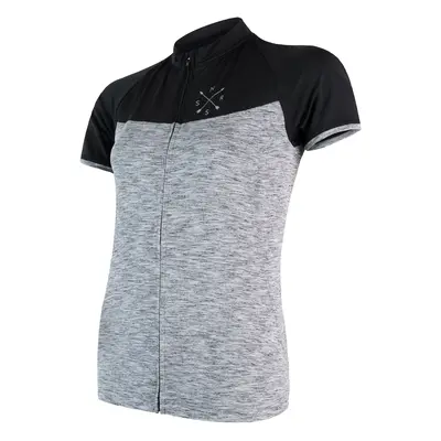 Women's cycling jersey Sensor Cyklo Motion Grey/Black