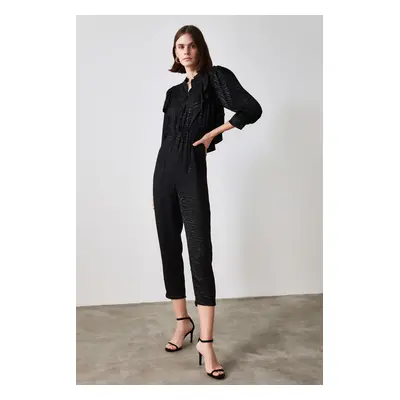 Trendyol fekete zebra minta jumpsuit