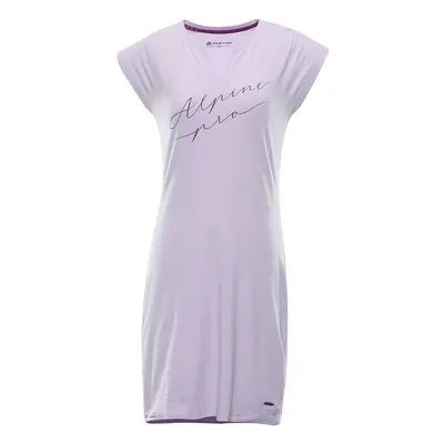 Women's dress ALPINE PRO RUBERA pastel lilac