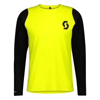 Men's Cycling Jersey Scott Trail Progressive L/Sl Sulphur Yellow/Black