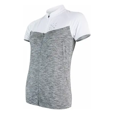 Women's cycling jersey Sensor Cyklo Motion Grey/White