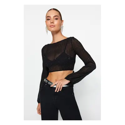 Trendyol Black Shimmer Blouse